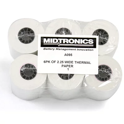 Replacement thermal printer paper for Midtronics MDX-600 Series