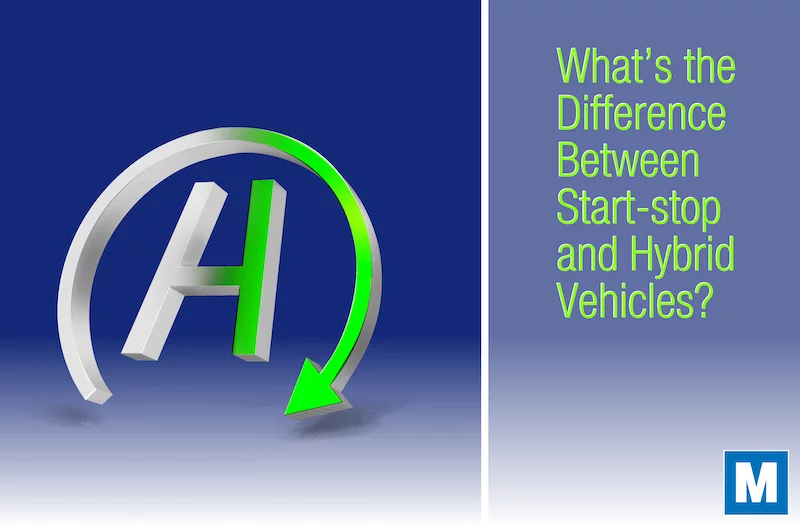 Difference between start-stop vehicles and hybrid vehicles