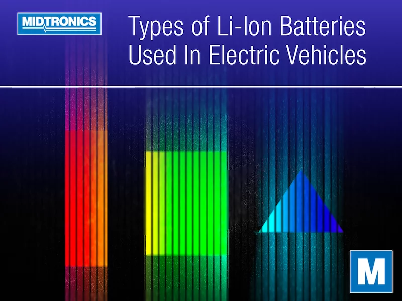 types of Li-ion batteries used in EVs
