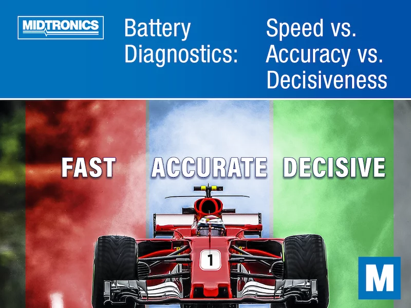 Battery Diagnostics: Speed vs. Accuracy vs. Decisiveness