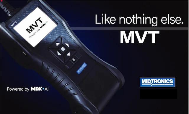 Midtronics Unveils MVT Handheld Battery Tester, powered by MDX-AI