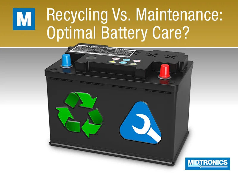 Reciclaje de baterías de coche versus mantenimiento: ¿es mejor mantenerlas en servicio?