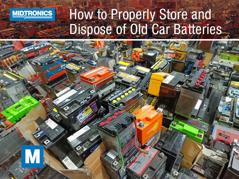 How to Safety Store Old Car Batteries