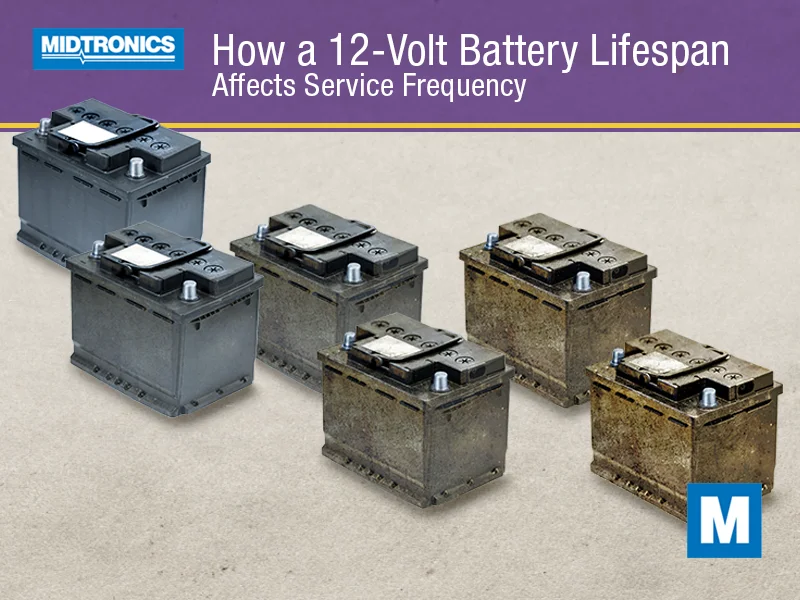 Cómo la vida útil de una batería de 12 voltios afecta la frecuencia de las visitas de servicio