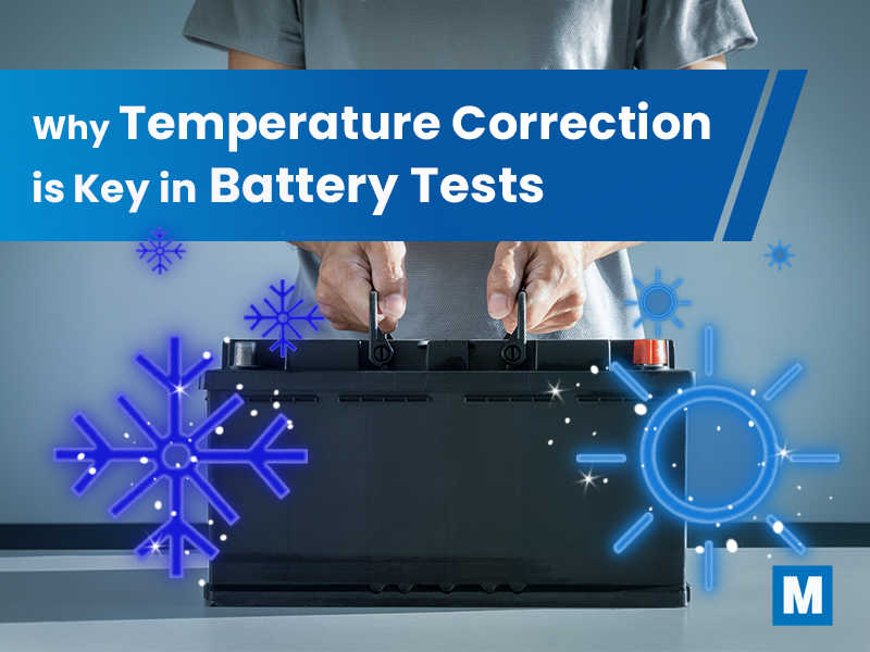 Por que a correção de temperatura é fundamental nos testes de bateria